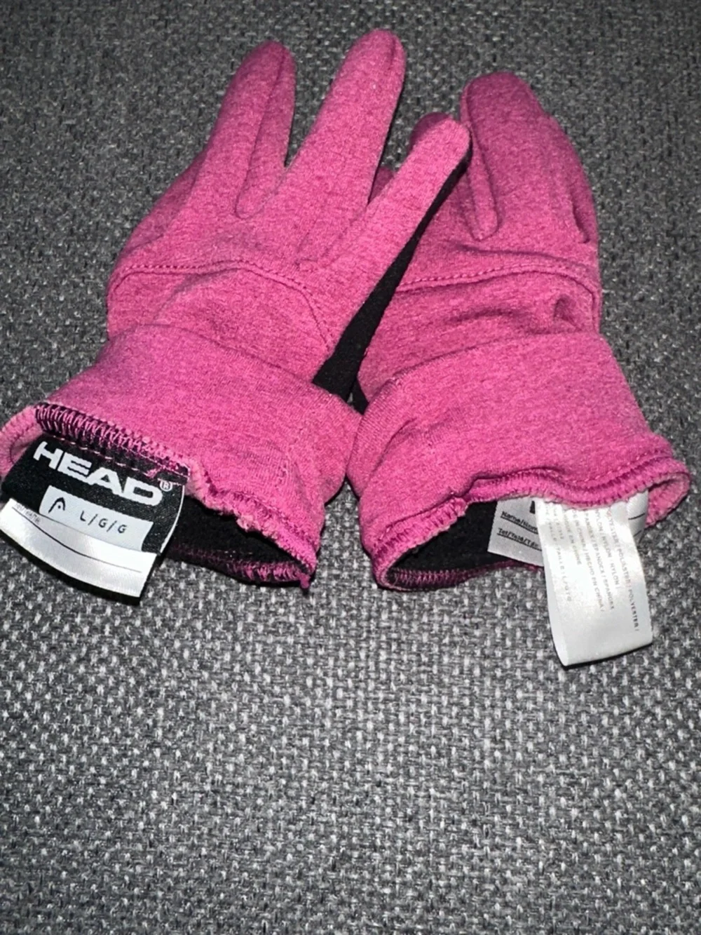 Black Pink Grip Athletic kids Gloves